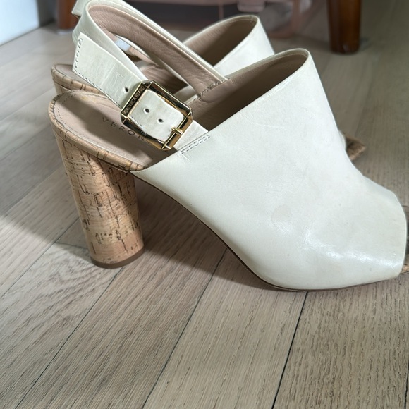 Veronica Beard cork sling backs - Picture 2 of 3